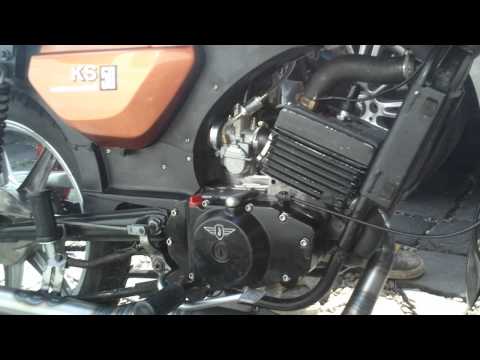 Zündapp KS 80 mit Membran 112 ccm Waldi Tuning Auspuff