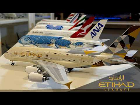 Etihad Airbus A380, 1:200 Diecast metal model unboxing  / INFLIGHT 200 - Aviation Megastore