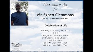 Homegoing Celebration for Mr. Egbert Clemmons