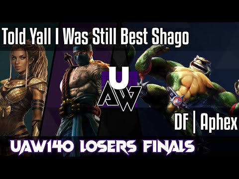 UAW140 Top 8 - Told Yall I Was Still Best Shago vs. DF | Aphex [Match 15/16 - Losers Finals]