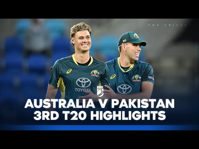Australia v Pakistan –  3rd T20 Full Match Highlights I 18/11/24 I Fox Cricket