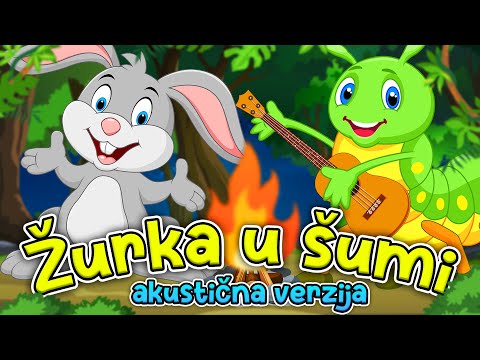 ŽURKA U ŠUMI 💜 Akustična verzija 💛 Pesmica o životinjama ❤️️ Cela šuma grmi 💚 Forest party