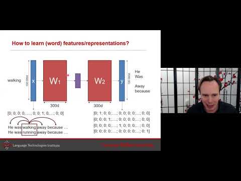 Lecture 3.2 Language Representation, RNN (Multimodal Machine Learning, Carnegie Mellon University)