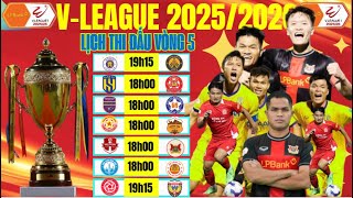 MATCH SCHEDULE FOR ROUND 5 V-LEAGUE 2025-2026