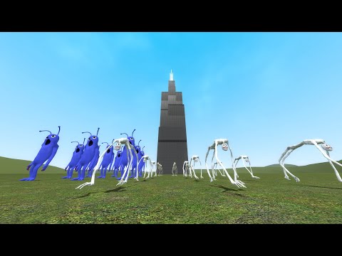 TREVOR HENDERSON ARMY VS TOWER - Garry's Mod Sandbox