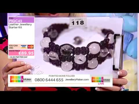 JewelleryMaker LIVE (AM) 22/02/14 - HOW TO MAKE GEMSTONE JEWELLERY USING LEATHER.
