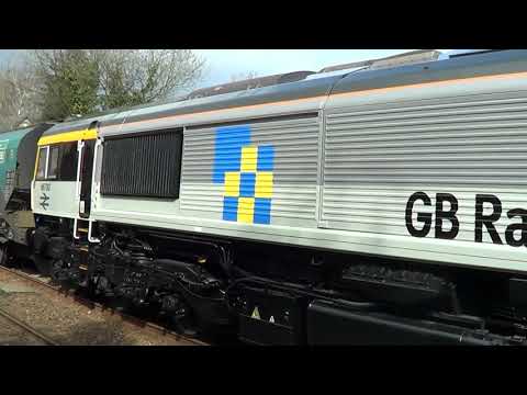 66793 + 60076 at Ashley Cheshire 28th March 2021