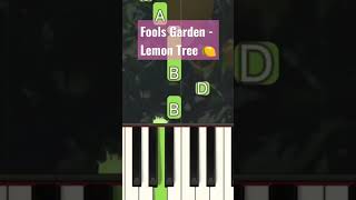 Fools Garden - Lemon Tree  | Easy Piano Tutorial #shorts #pianotutorial