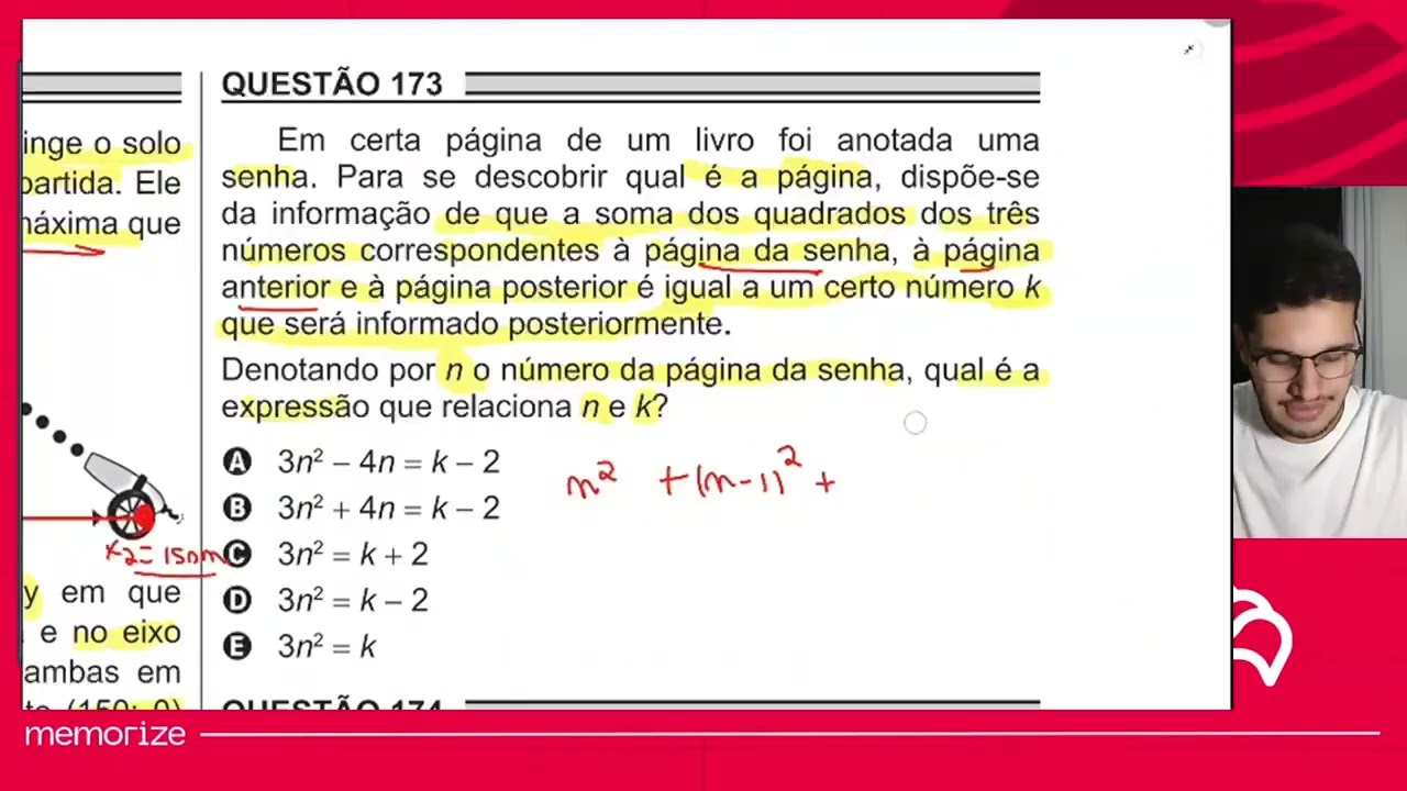 Resolução em Vídeo — Questão 160 ENEM 2018 PPL