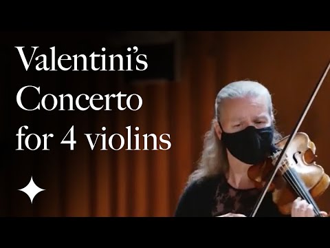 Valentini, Concerto for 4 violins in A Minor, op. 7, no. 11: Largo – Allegro | Tafelmusik