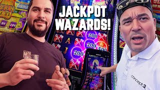 We're chasing a big handpay fast tapping max bets!