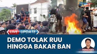 Aliansi BEM Geruduk Rumdin Gubernur Gorontalo, Pagar Roboh Imbas Mahasiswa Masuk ke Dalam Halaman