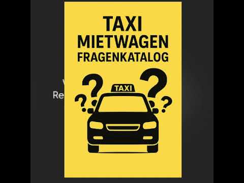 Taxi Mietwagen Fragen Katalog  Nr.1