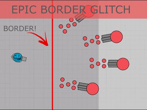 [NEW] CRAZY BORDER GLITCH! | Out of arena?! | Diep.iO Funny Moments