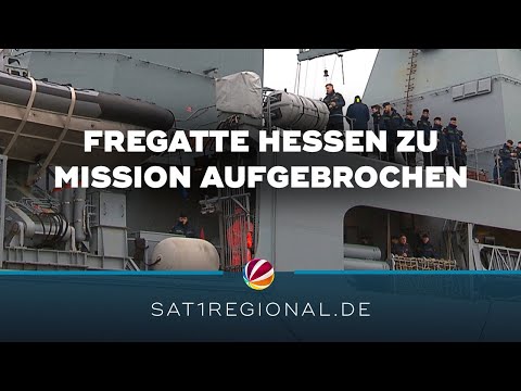 Marine-Einsatz: Fregatte Hessen zu Mission im Roten Meer aufgebrochen