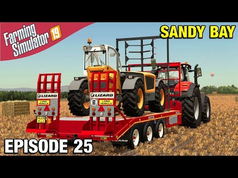 CLEARING THE BALES Farming Simulator 19 Timelapse - Sandy Bay Seasons FS19 Ep 25