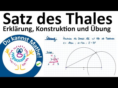 Der Satz des Thales, Erklärung und Konstruktion