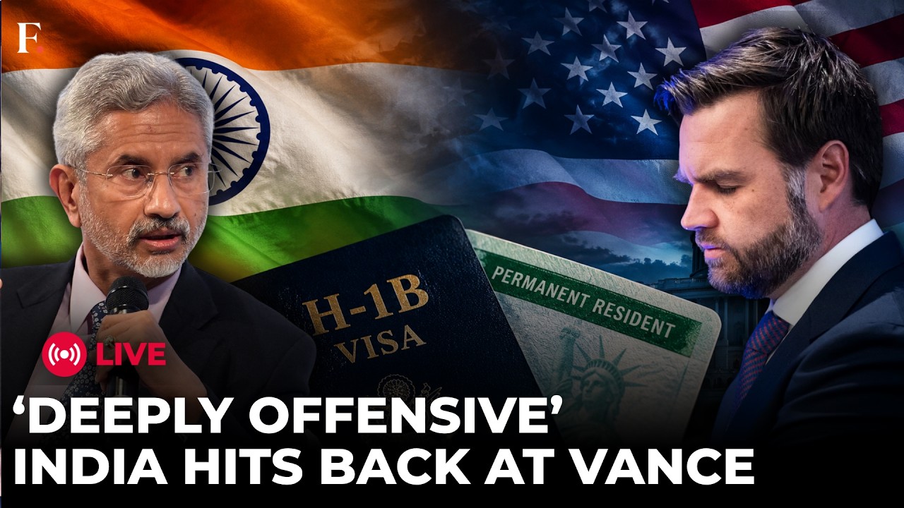 MEA LIVE: India ROARS After JD Vance Over ‘Indentured Servants’ Remark | H-1B Visa Row