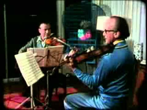 Henryk Szeryng Rehearses/Discusses Mozart Sinfonia Concertante with M.Katims 1 of 3
