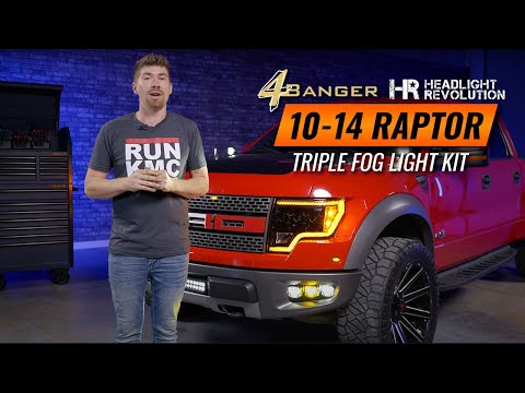The Brightest 2010-2014 Ford Raptor Fog Lights! - Morimoto 4Banger Pod Lights