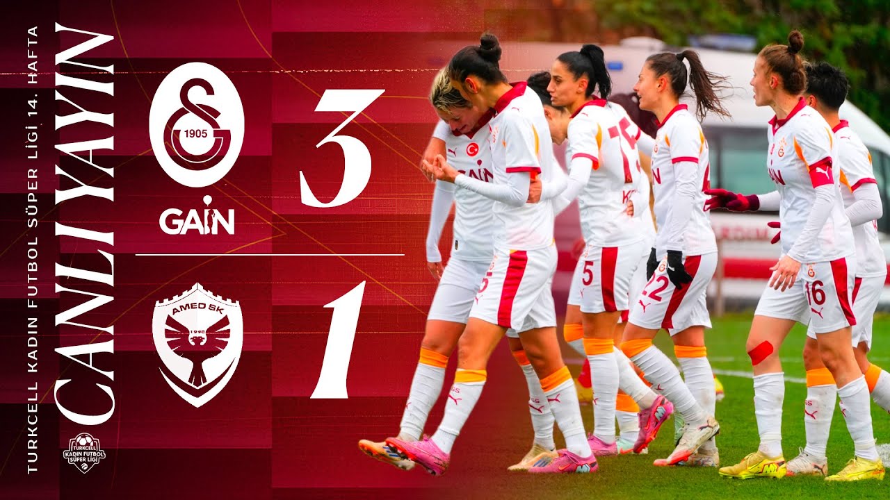 🔴 Galatasaray GAİN 3-1 Amed Sportif Faaliyetler (Turkcell Kadın Futbol Süper Ligi 14. Hafta)