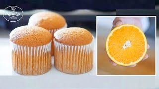 Orange fluffy cupcake recipe / orange flavored cake Recipe / easy cake / simple recipe
