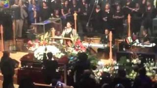Aretha Franklin sings at the funeral of Albertina Walker