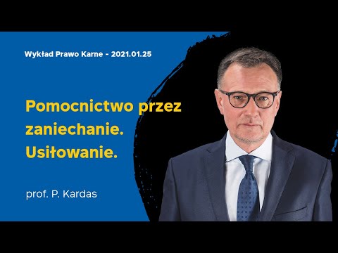 Wykład 15 z prawa karnego 25.01.2021  prof. dr hab. Piotr Kardas