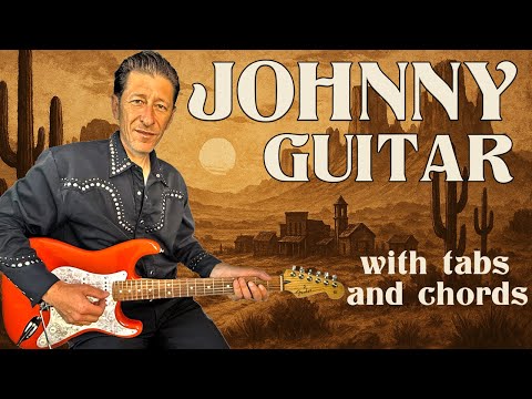 Johnny Guitar (The Spotnicks, Peggy Lee) - EASY GUITAR LESSON with TABS 🎸🔥