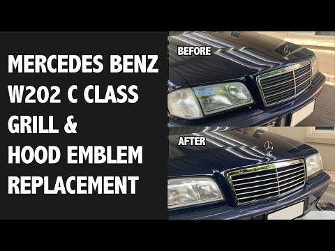 Mercedes W202 C Class Grill & Hood Emblem Replacement