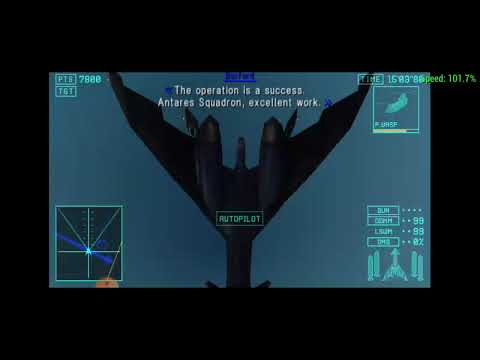 ace combat joint assault gameplay:mission 8-safe recovery ALPHA-GAF-1 varcolac gameplay (varcolac)