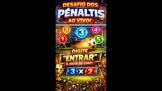 ⚽ Pênaltis Versátil Quiz AO VIVO — Entre no Chat e Bata seu Pênalti!