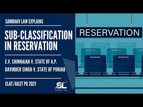 Sub-Classification of the SC/STs in Reservation | Davinder Singh v. State of Punjab | CLAT PG 2021