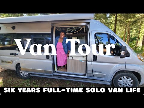 Van Tour Part 1| Exquisite Cozy  Design Perfect for Full-Time Solo Travelers | #whereistiffany