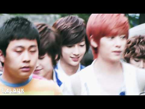 [FANCAM]110701 Donghyun Hyunseong and Kwangmin on the way to music bank