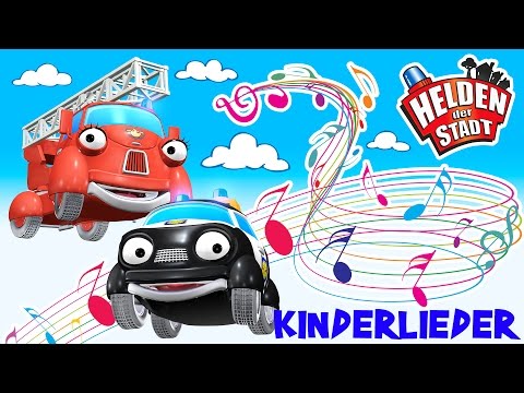Kinderlieder - Der Paul Polizeiauto & Fiona Feuerwehr Song - Die Helden der Stadt