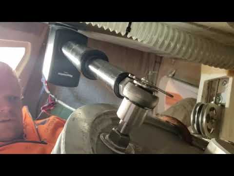 Raymarine Linear Drive installed