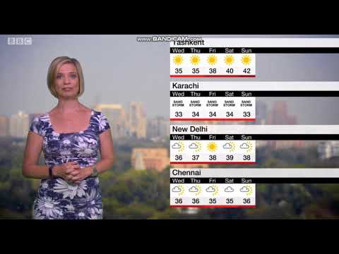 Sarah Keith-Lucas BBC World Weather - July 2nd 2018 (Part 1)
