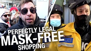 Video: COVID Maskless Protesters march in Toronto, Canada - Rebel News