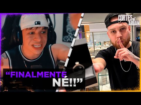 ARUAN REAGE A FINALMENTE VOU PEDIR A CRUSH EM NAMORO !! 😍❤️ (FELIPE CORONADO) - Cortes do Aruan