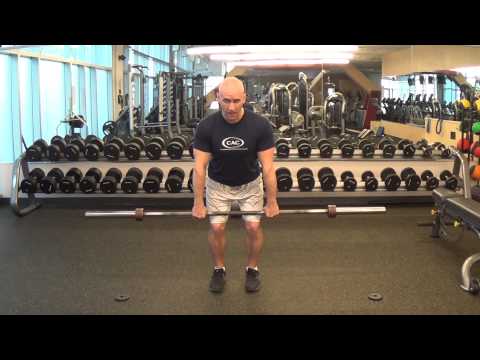 barbell jump shrug