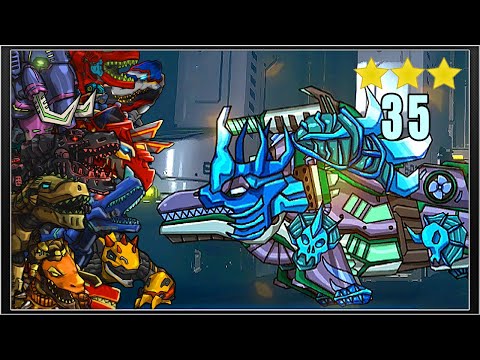 Dino Robot Battlefield Armored Dinosaurs - Mosasaurus Cold Heart Level 35 - Full Game Play
