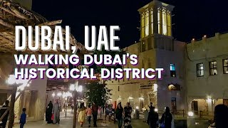 🇦🇪 Walking Dubai's Ancient City | Al Seef Dubai | Tour Dubai Creek