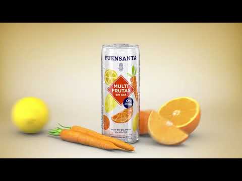 Fuensanta Multifrutas: SIN azúcares añadidos, SIN gluten y SIN gas.