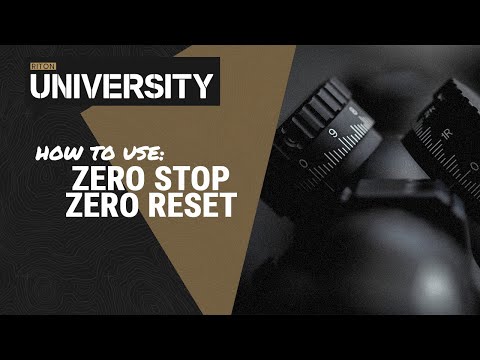 How To Use - Zero Stop and Zero Reset - Riton University