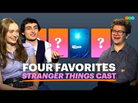 Four Favorites with Sadie Sink, Gaten Matarazzo and Finn Wolfhard (Stranger Things)