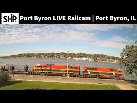 Live webcam view of Port Byron Railcam on the Mississippi