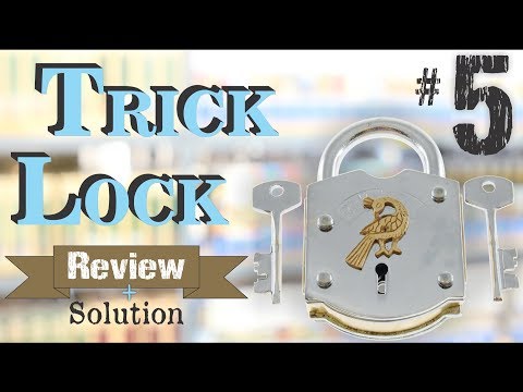 TRICK LOCK #5 Review and Solution from Puzzle Master