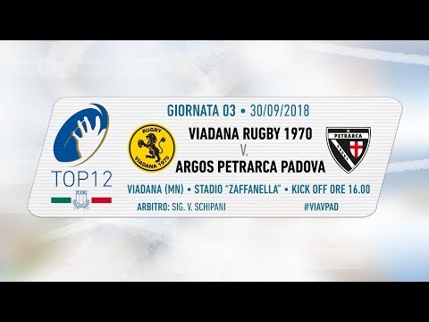 TOP12 2018/19, Giornata 3 - Viadana Rugby 1970  v Argos Petrarca Padova