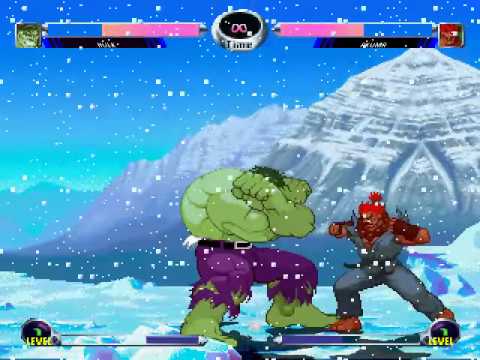 Hulk vs Akuma - MUGEN MARVEL vs CAPCOM vs DC